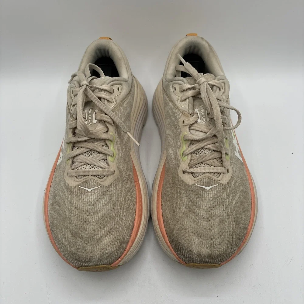 Hoka‎ Gaviota 5 Sneakers Women's Size 7.5 B 1134235 VLG Beige Running Shoes